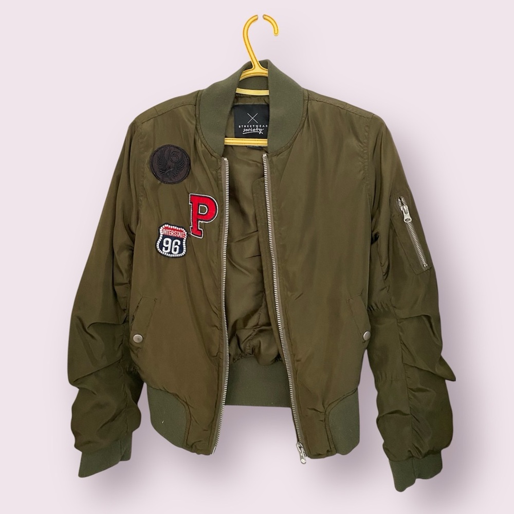 Green Bomber Jacket